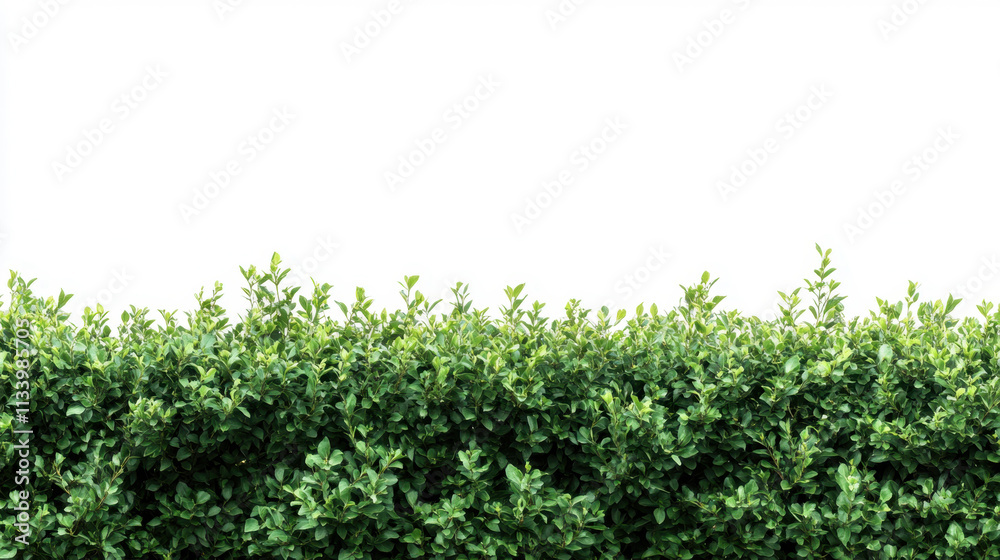 Bush or shrub wall isolated isolated on white background for graphic design. Bush or shrub wall isolated isolated on white background for graphic design.