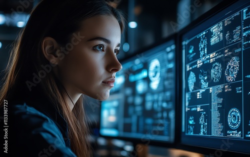 Delving into cybersecurity challenges, law enforcement protecting data from cybercrime, digital threats, and secure online environments, AIgenerated imagery