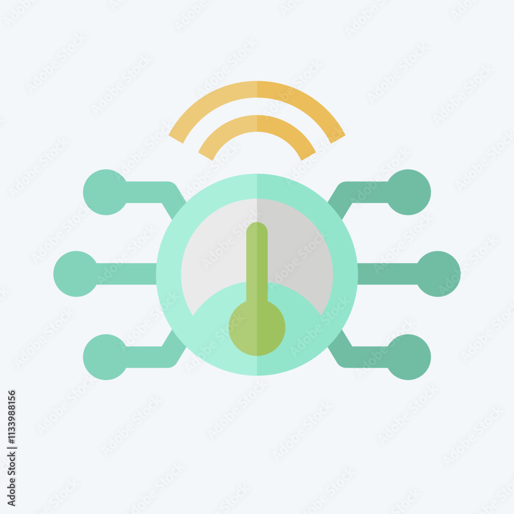 Icon Smart Meter. related to Energy Storage symbol. flat style. editable Icon Smart Meter. related to Energy Storage symbol. flat style. editable