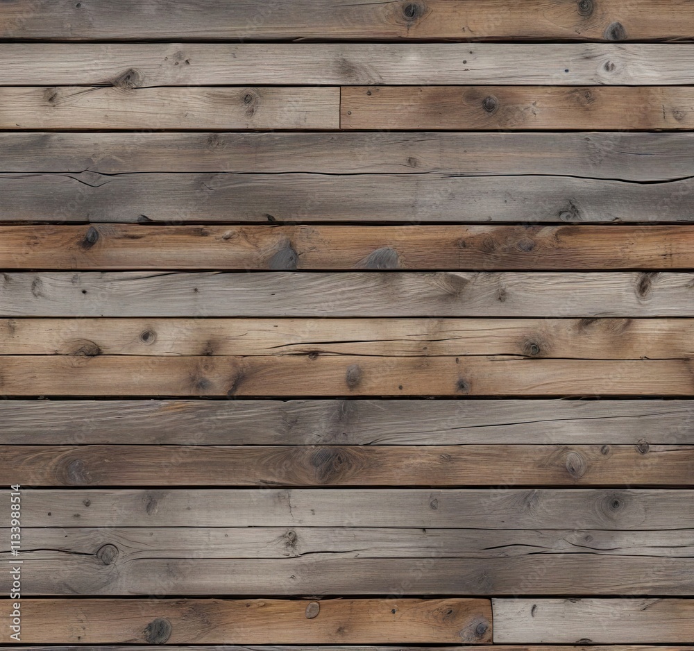 Weathered Wooden Plank Seamless Tileable Texture with Natural Brown and Grey Shades, weathered wood, brown flooring, earthy tone Weathered Wooden Plank Seamless Tileable Texture with Natural Brown and Grey Shades, weathered wood, brown flooring, earthy tone