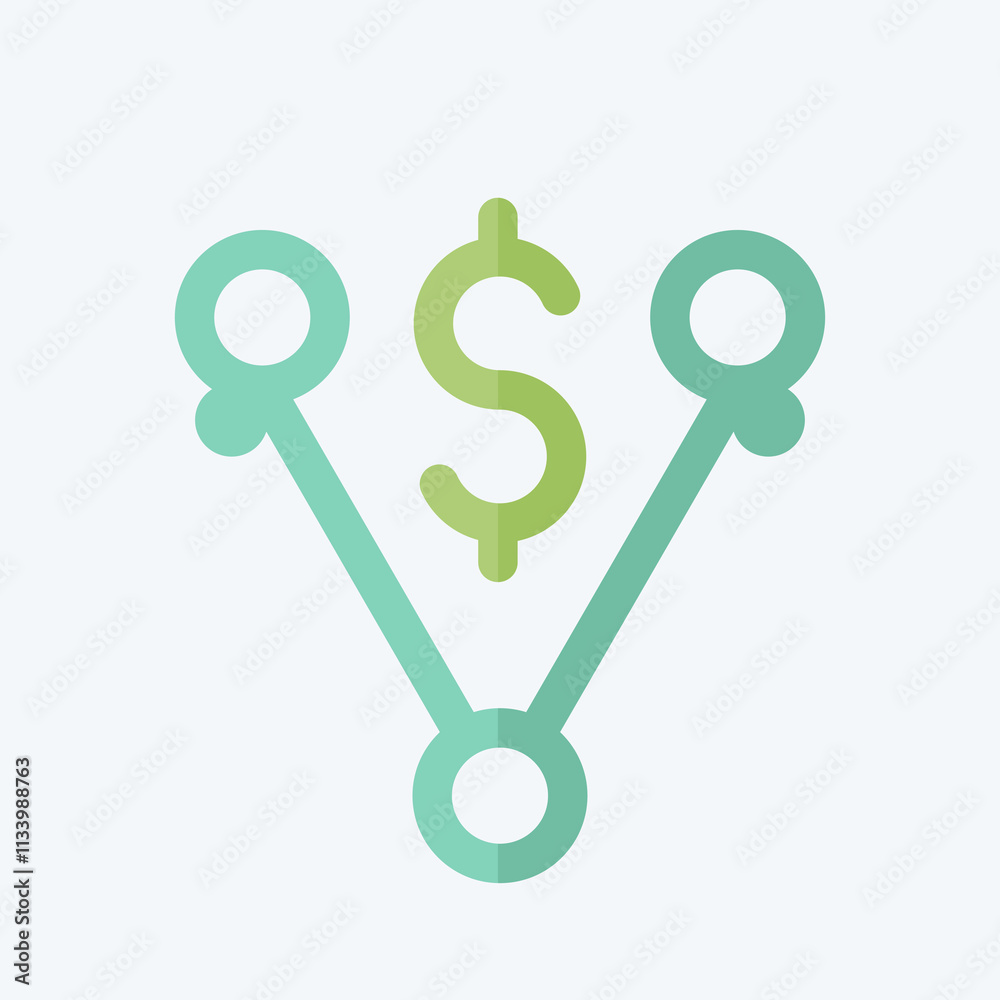 Icon Off Peak Pricing. related to Energy Storage symbol. flat style. editable Icon Off Peak Pricing. related to Energy Storage symbol. flat style. editable