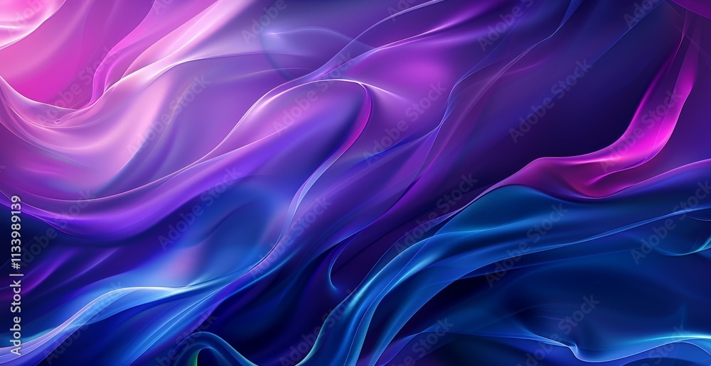 Abstract Purple and Blue Swirls