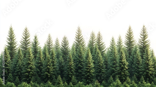 Real cedar forest background nature trees.
