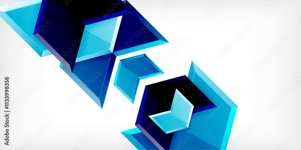 Vector 3d arrow techno design template Vector 3d arrow techno design template