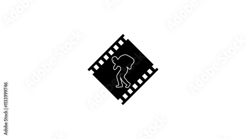 heist film, black isolated silhouette