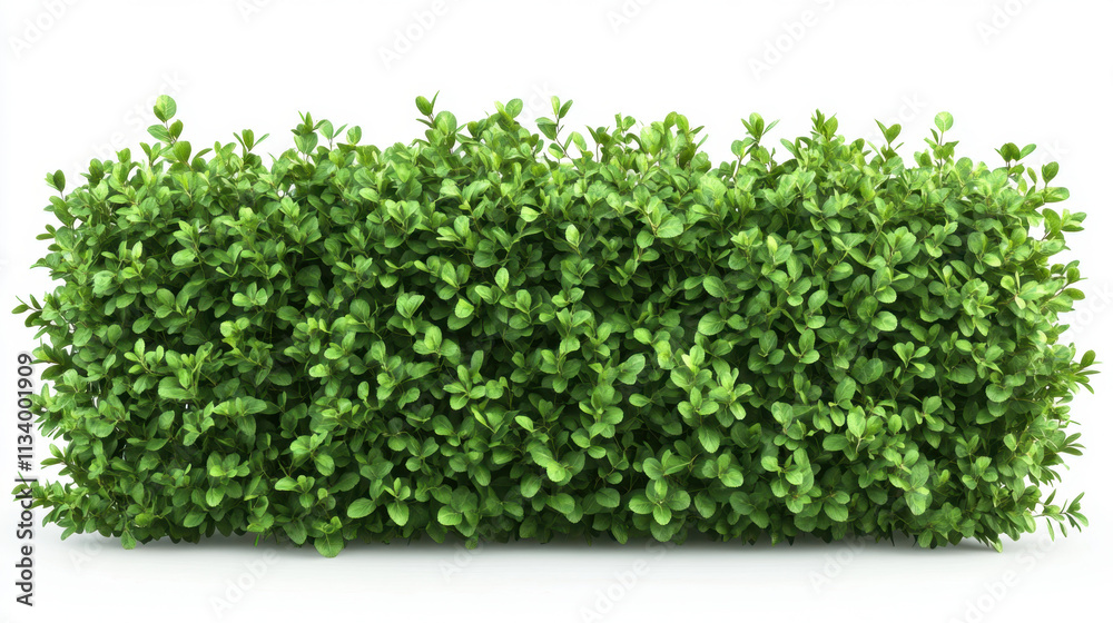 Obraz premium Bush or shrub wall isolated isolated on white background for graphic design.
