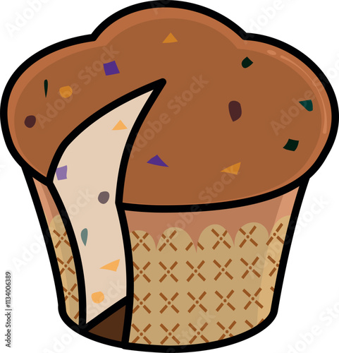 Panettone, the Italian sweet bread and fruitcake traditionally enjoyed at Christmas