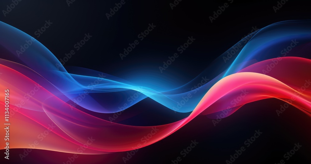 beautiful Abstract blurred background with a colorful glowing light beautiful gradient on a dark black color. beautiful Abstract blurred background with a colorful glowing light beautiful gradient on a dark black color.