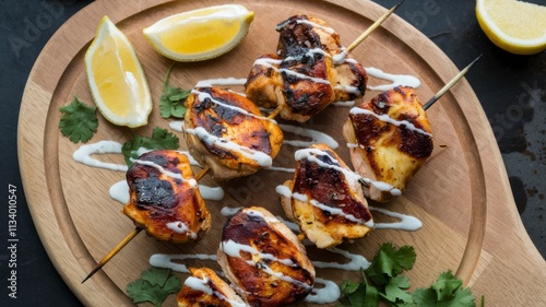 a-photo-of-a-modern-layout-of-chicken-tikka