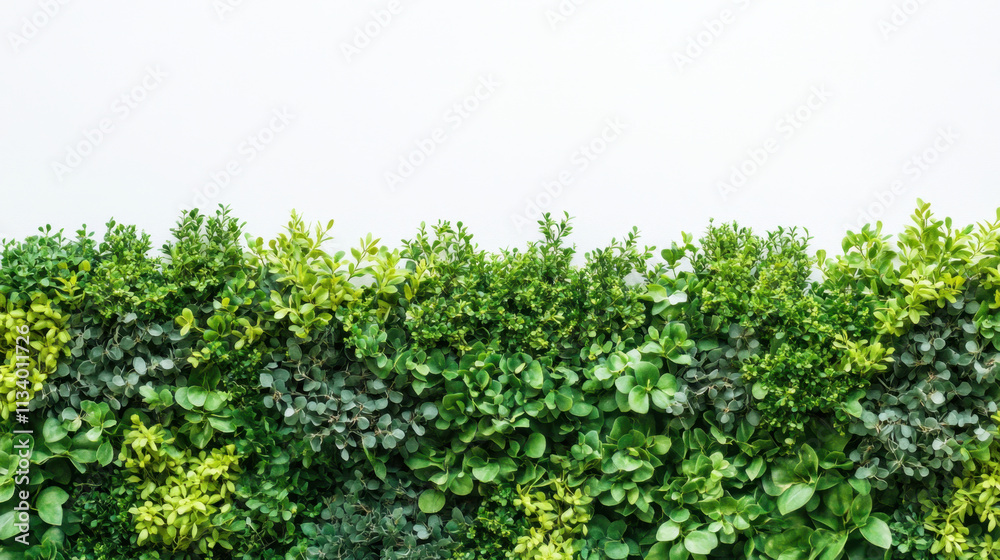 Bush or shrub wall isolated isolated on white background for graphic design. Bush or shrub wall isolated isolated on white background for graphic design.