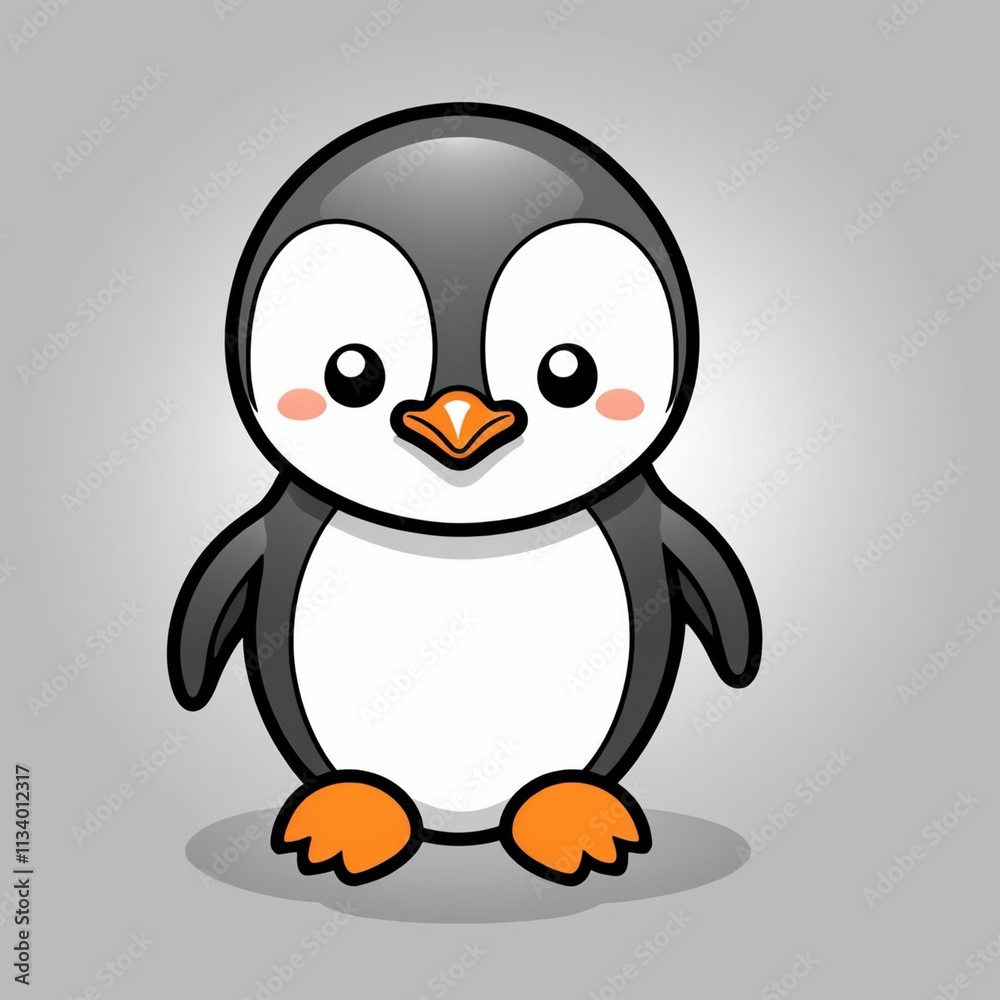 Fototapeta premium penguin vector icon logo baby cartoon character illustration symbol graphic doodle