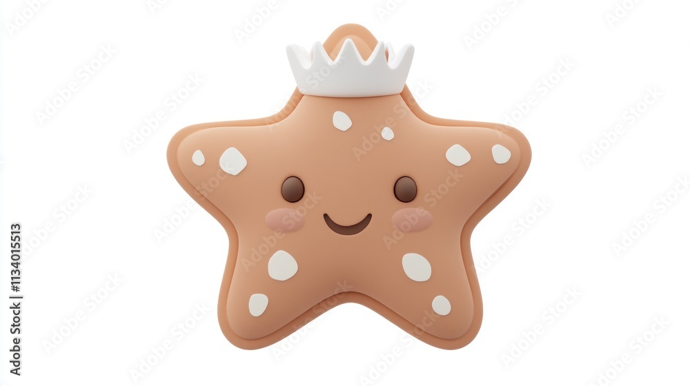 Cute cartoon starfish wearing a crown. (1) Cute cartoon starfish wearing a crown. (1)