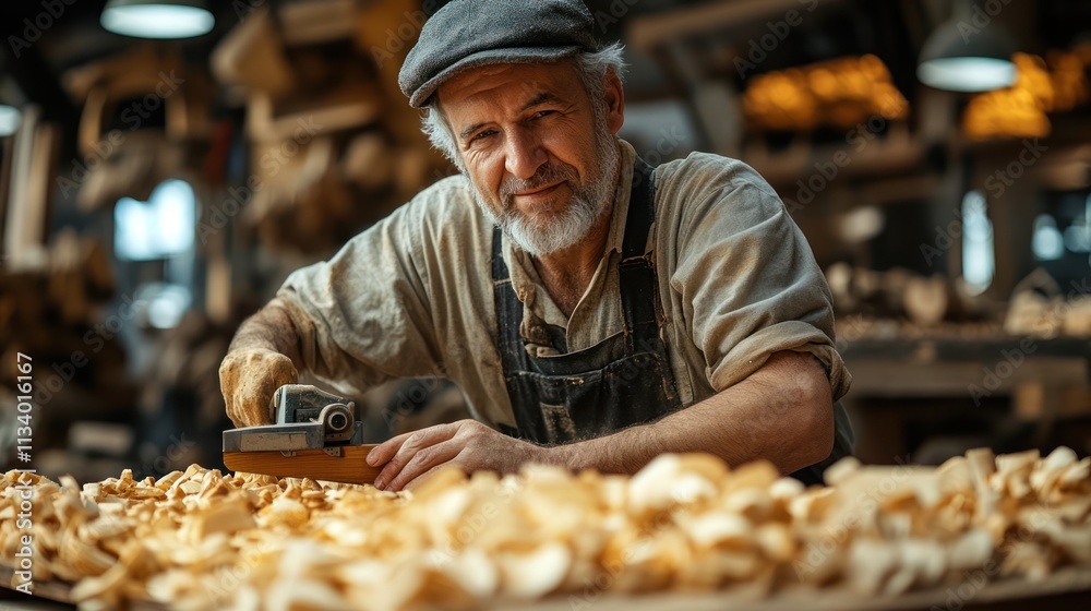 Seasoned Craftsman: A Portrait of a Carpenter at Work Seasoned Craftsman: A Portrait of a Carpenter at Work
