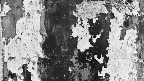 Wallpaper Mural Black and White Wall with Peeling Paint Torontodigital.ca