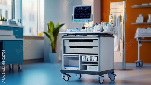 Wallpaper Mural medical cart with monitor in modern clinic Torontodigital.ca