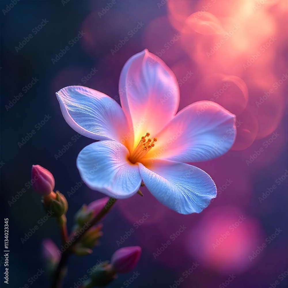 Illuminated Blossom at Sunset Illuminated Blossom at Sunset