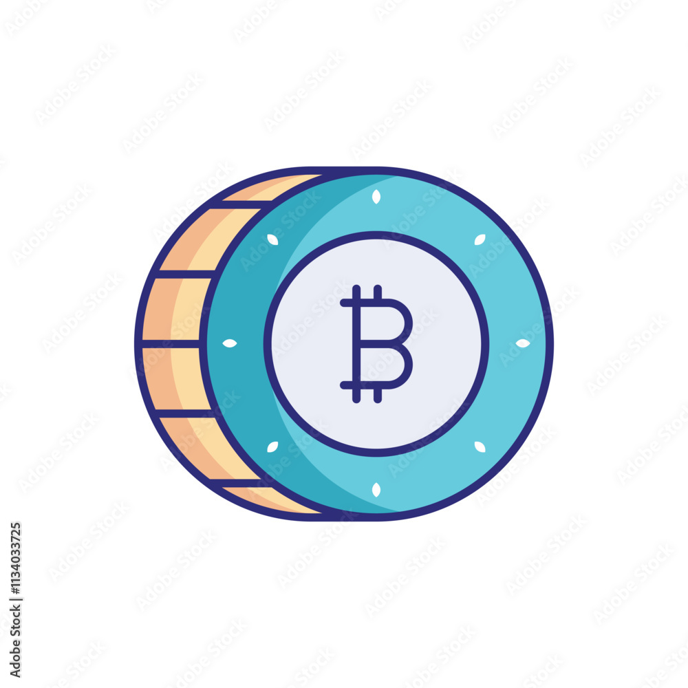 Cryptocurrency vector icon Cryptocurrency vector icon