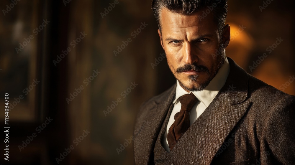 portrait of a dapper gentleman in a brown suit portrait of a dapper gentleman in a brown suit