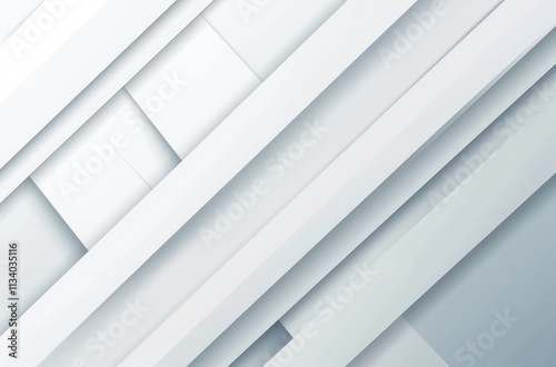 Modern White Geometric Background Design