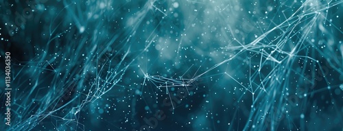 Abstract Blue Network Connections Background