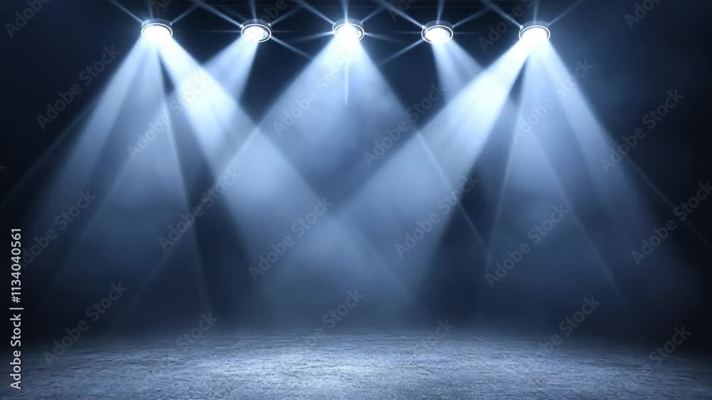 spotlight on stage