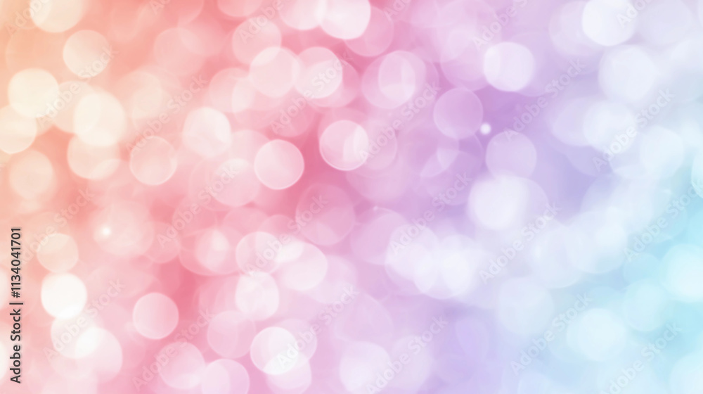 Soft Dreamy Background with Blurred Pastel Colors and Soothing Bokeh Effect