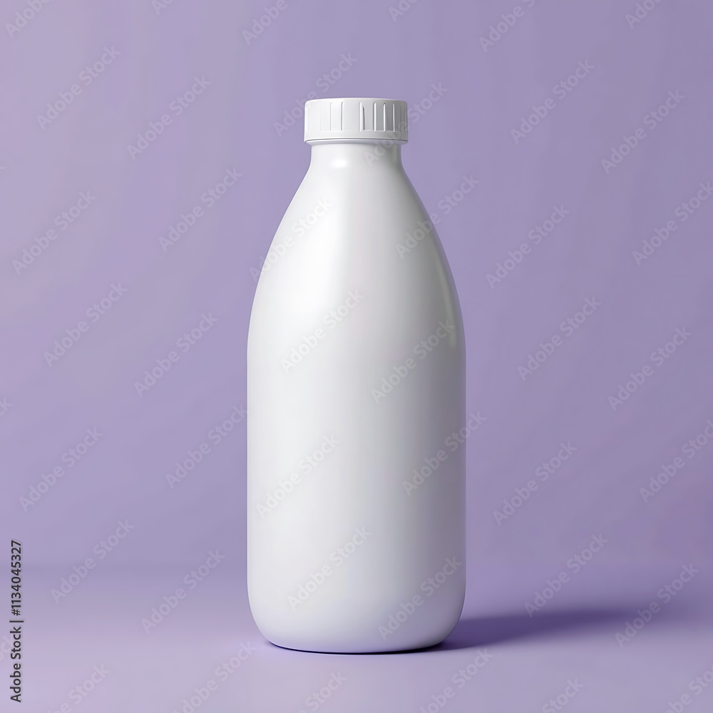 White plastic bottle with dispenser. Packaging for cosmetics. Dispenser bottle with cosmetic product on brown background. White plastic bottle with dispenser. Packaging for cosmetics. Dispenser bottle with cosmetic product on brown background.