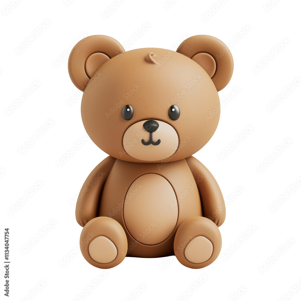 Adorable 3D Rendered Teddy Bear isolated on a transparent background Adorable 3D Rendered Teddy Bear isolated on a transparent background