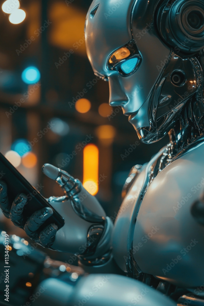 Robot with Cell Phone Robot with Cell Phone