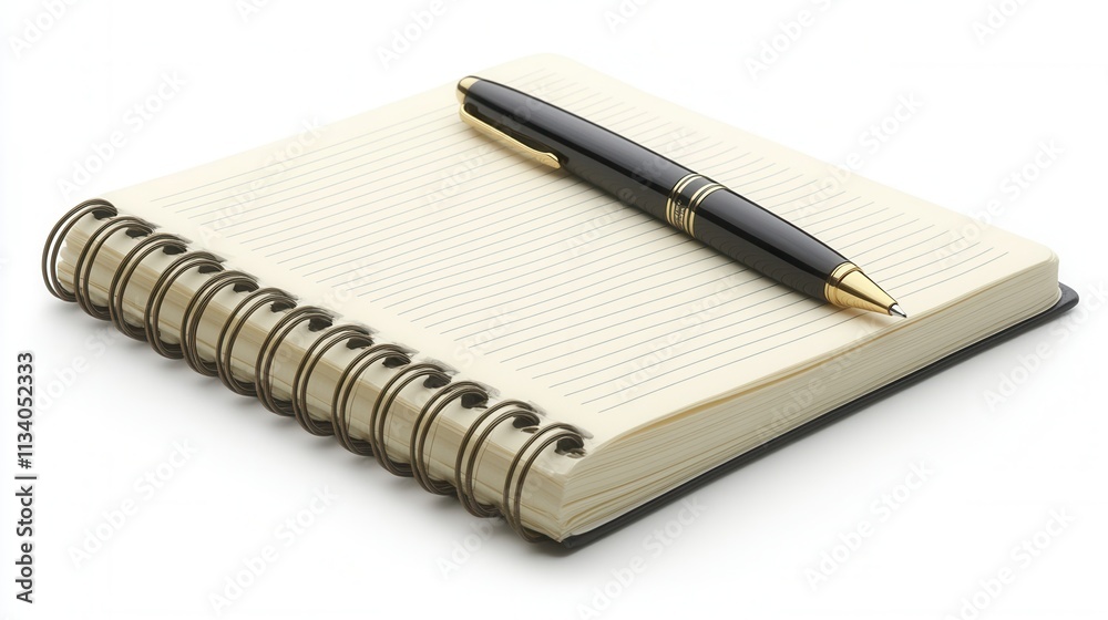 Creative writing action desk setup notepad and pen office space top view inspiration for productivity Creative writing action desk setup notepad and pen office space top view inspiration for productivity
