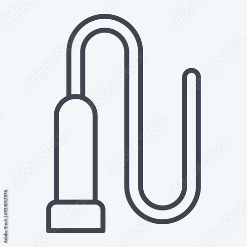 Icon Whip. related to Equestrian Sport symbol. line style. design editable