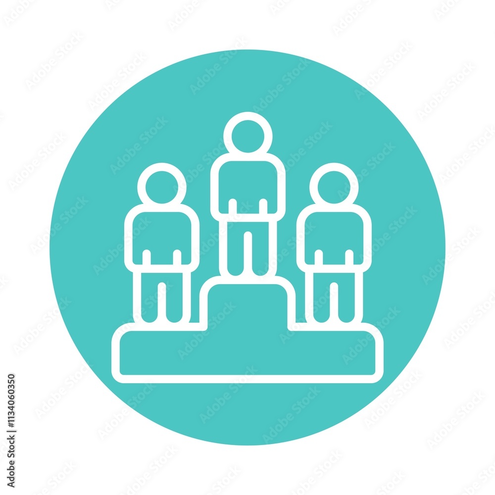 Leadership Vector Circle Outline Icon. Eps 10 File Leadership Vector Circle Outline Icon. Eps 10 File