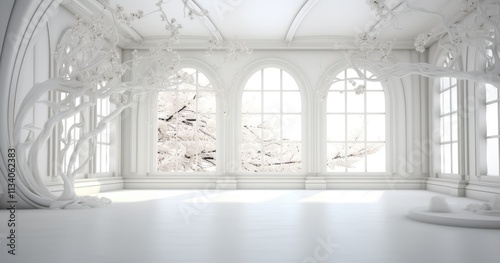 beautiful random white all room background