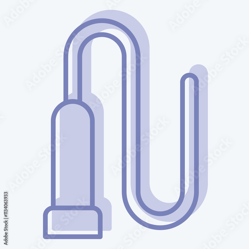 Icon Whip. related to Equestrian Sport symbol. two tone style. design editable