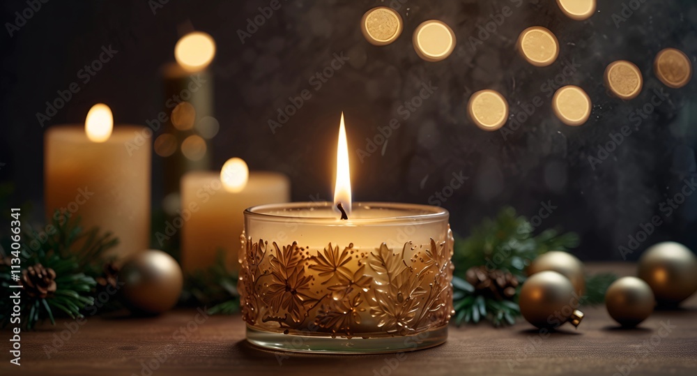 christmas decoration with candles