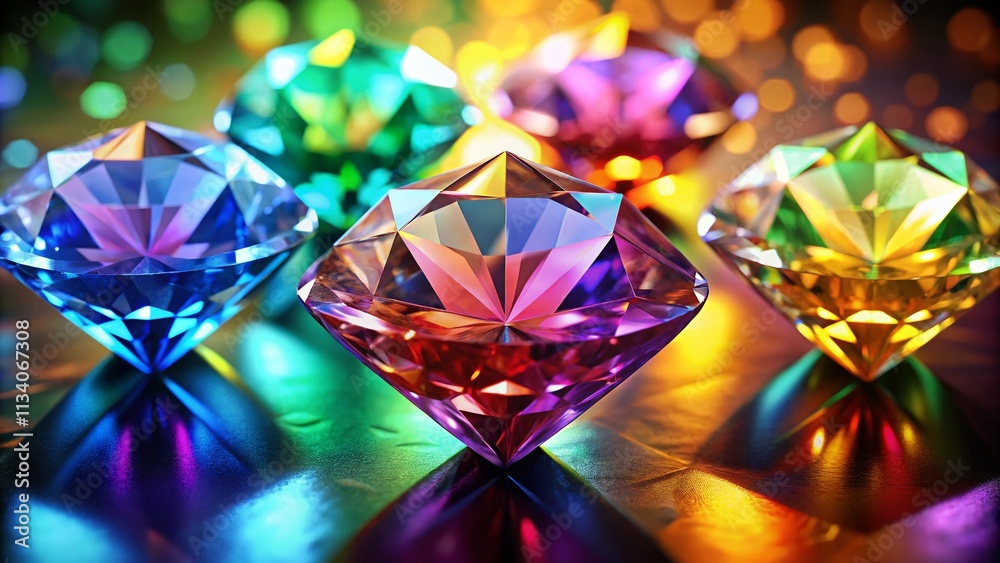 Colorful Diamond Tiles Infographic Options - 5 Candid Shots Colorful Diamond Tiles Infographic Options - 5 Candid Shots