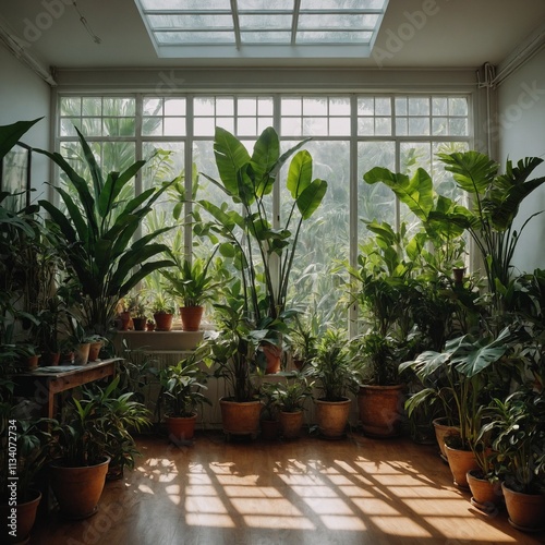 Wallpaper Mural A bright studio filled with tropical plants and natural light.

 Torontodigital.ca