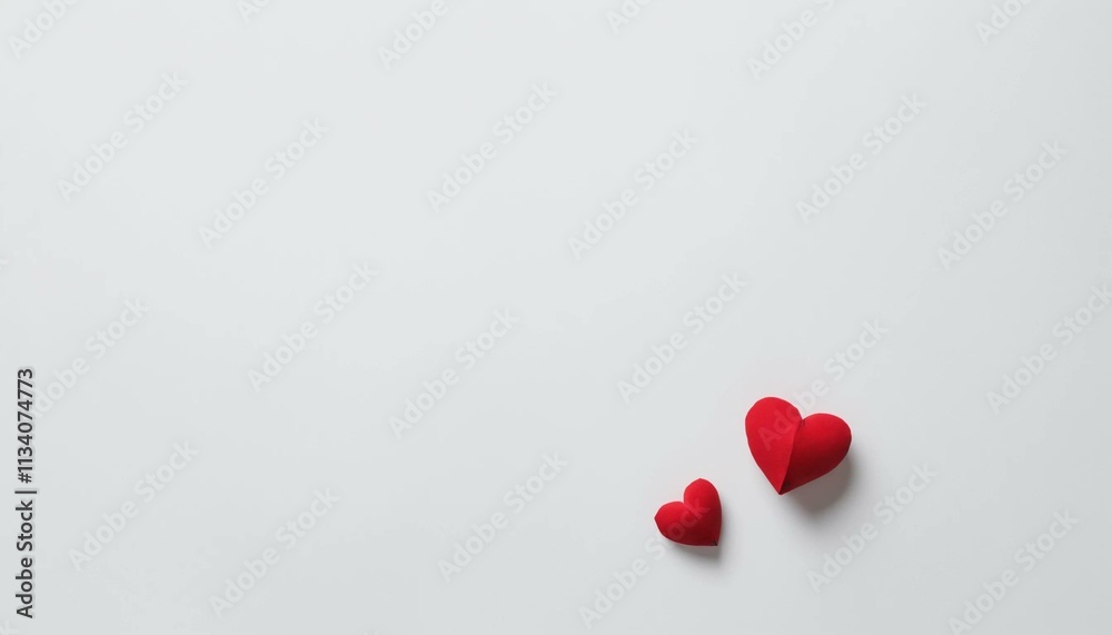 Fototapeta premium red heart on white background