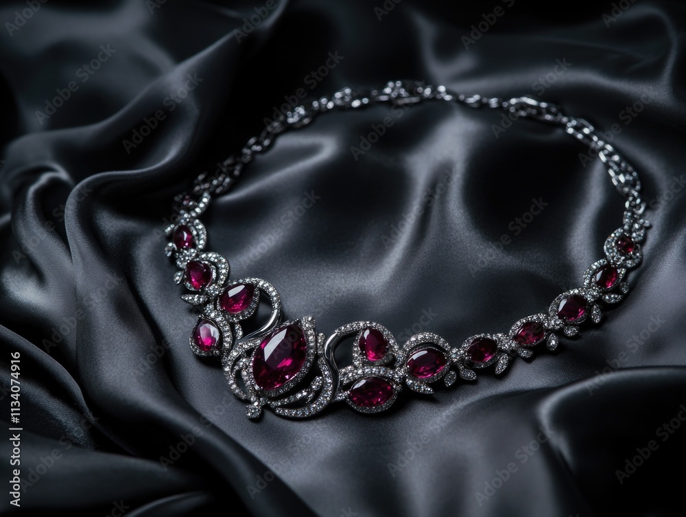 Diamond and Ruby Necklace Diamond and Ruby Necklace