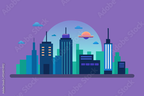 night city skyline