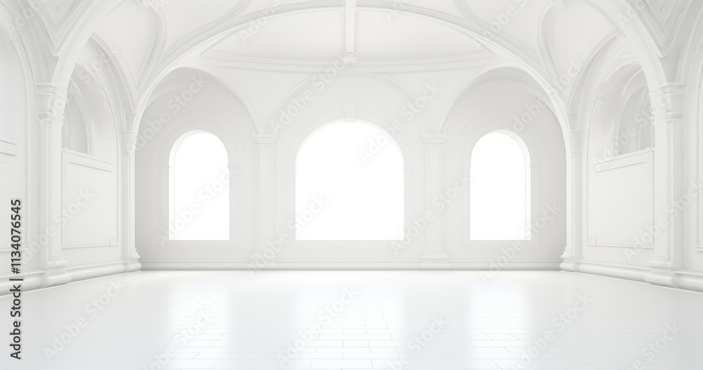 Fototapeta premium beautiful random white room background