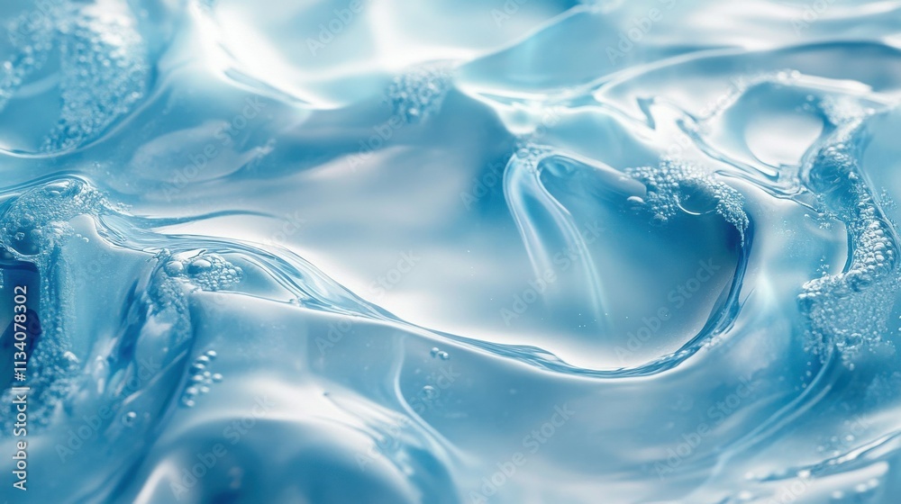 Transparent blue clear water surface texture with ripples, splashes and bubbles. Abstract summer banner background Water waves in sunlight with copy space Cosmetic moisturizer micellar toner emulsion Transparent blue clear water surface texture with ripples, splashes and bubbles. Abstract summer banner background Water waves in sunlight with copy space Cosmetic moisturizer micellar toner emulsion