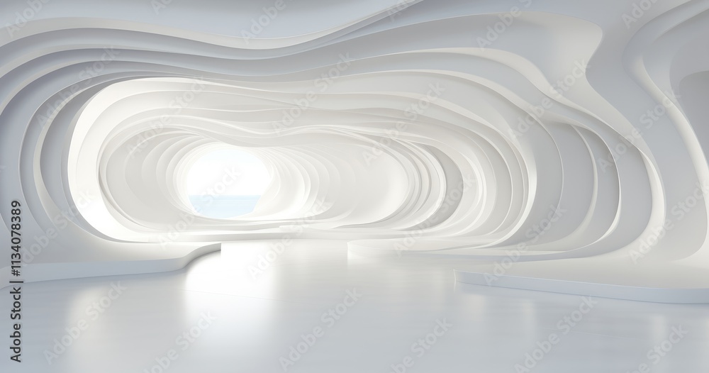 Obraz premium beautiful random white room background