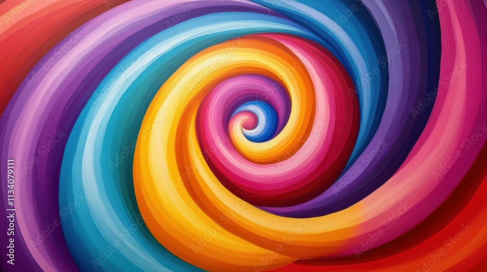 Vibrant pop art spirals Vibrant pop art spirals