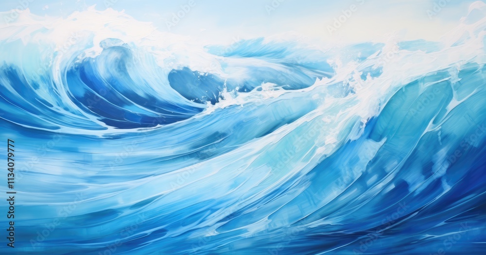 beautiful underwater view of ocean waves, water texture, close up, hyper realistic oil painting beautiful underwater view of ocean waves, water texture, close up, hyper realistic oil painting