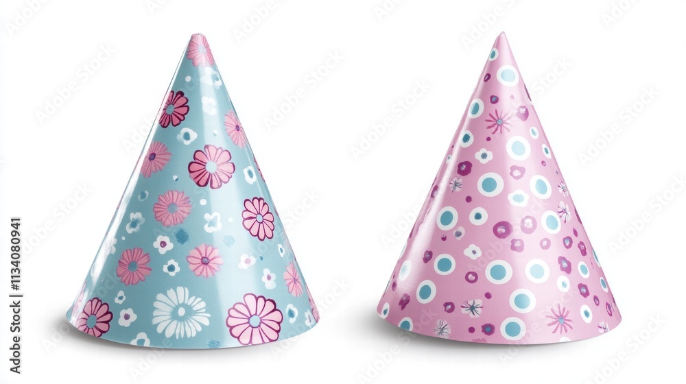 Celebration essentials vibrant party hats festive setting image showcase colorful background decorative concept Celebration essentials vibrant party hats festive setting image showcase colorful background decorative concept