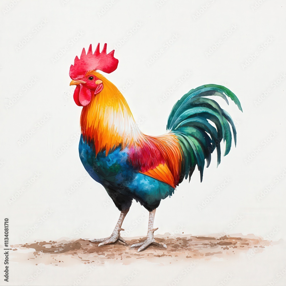 Fototapeta premium Close-up of rooster spurs, ready for action, isolated with soft light effects