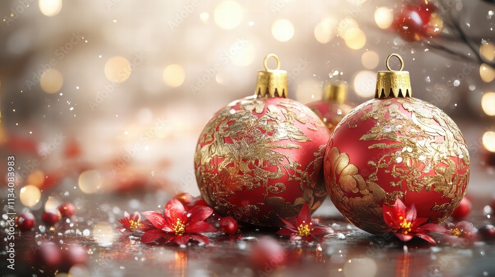 Festive prosperity wishes holiday celebration artwork indoor setting close-up view joyful concept