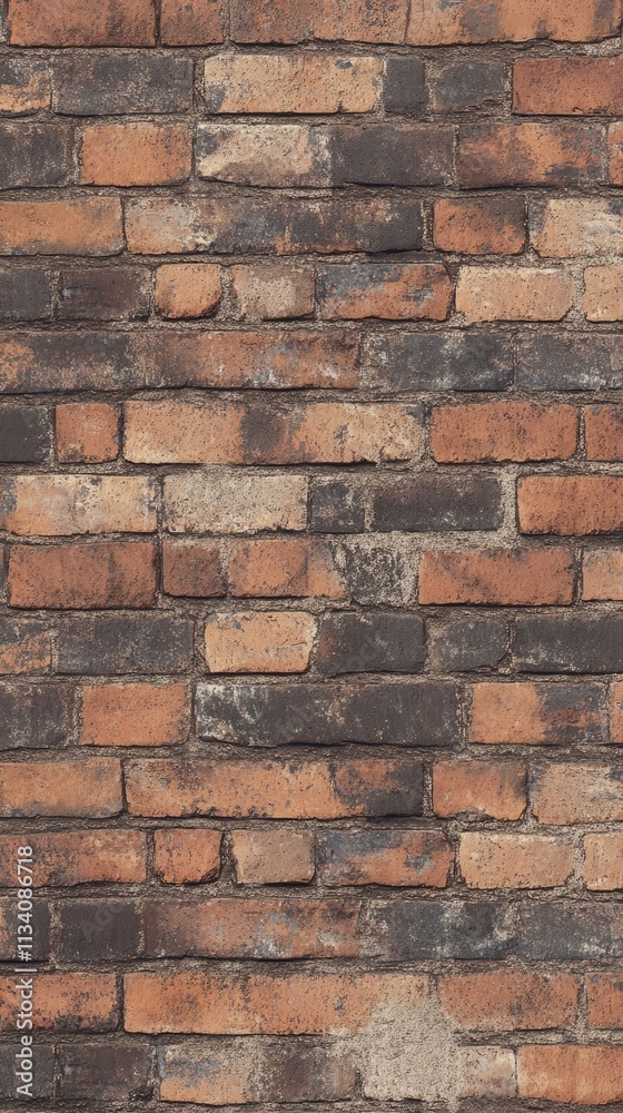 Obraz premium Rustic Red Brick Wall Texture for Background and Design Concepts