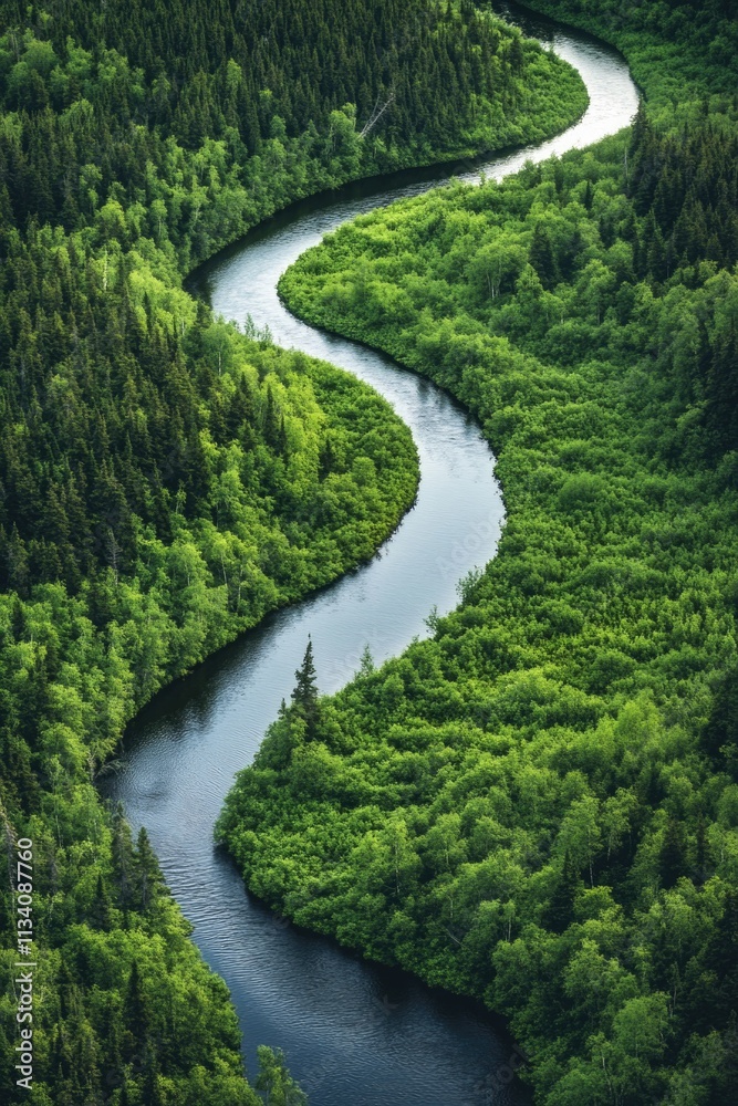 Forest River Landscape Forest River Landscape